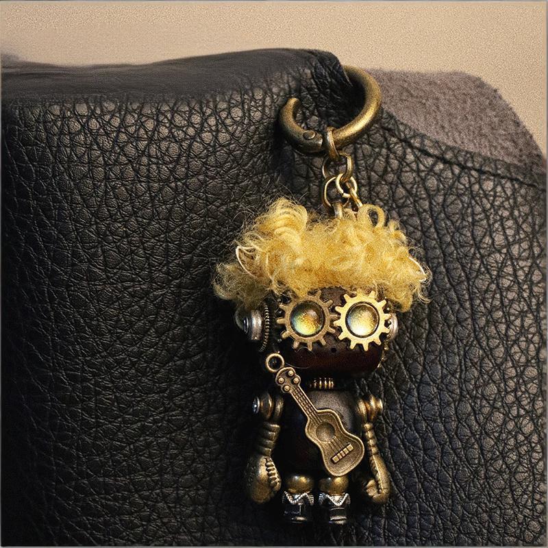 Handmade Steampunk Little Prince Keychain - Vintage DIY Accessory, Antique Style Couples Gift Set with Gift Box for Birthday, Anniversary