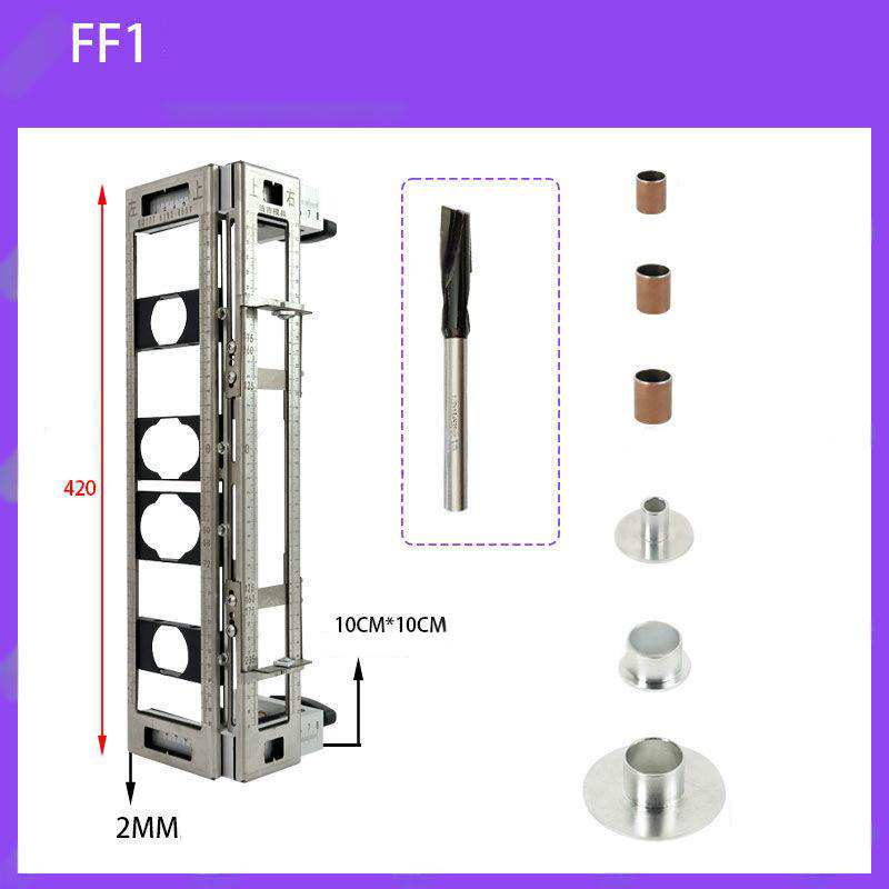 Professional Door Lock Installation Jig Kit - Precision Mortising Template for Wood Doors
