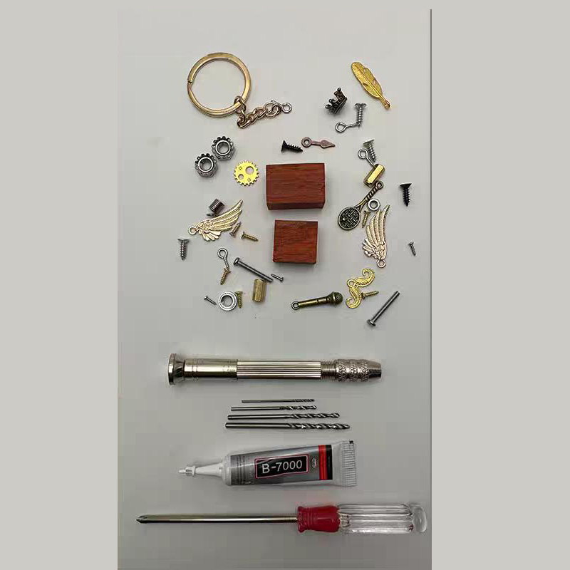 DIY Wooden Robot Keychain Kit - Build Your Own Mini Robot