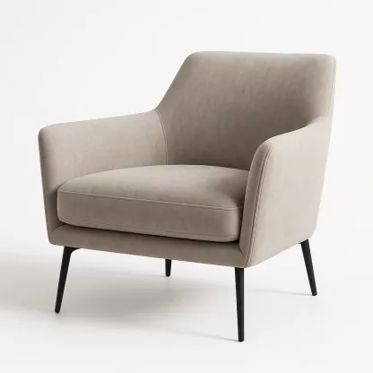 Nojatuoli Beige 100x85x78 cm Polyesteri/Metalli