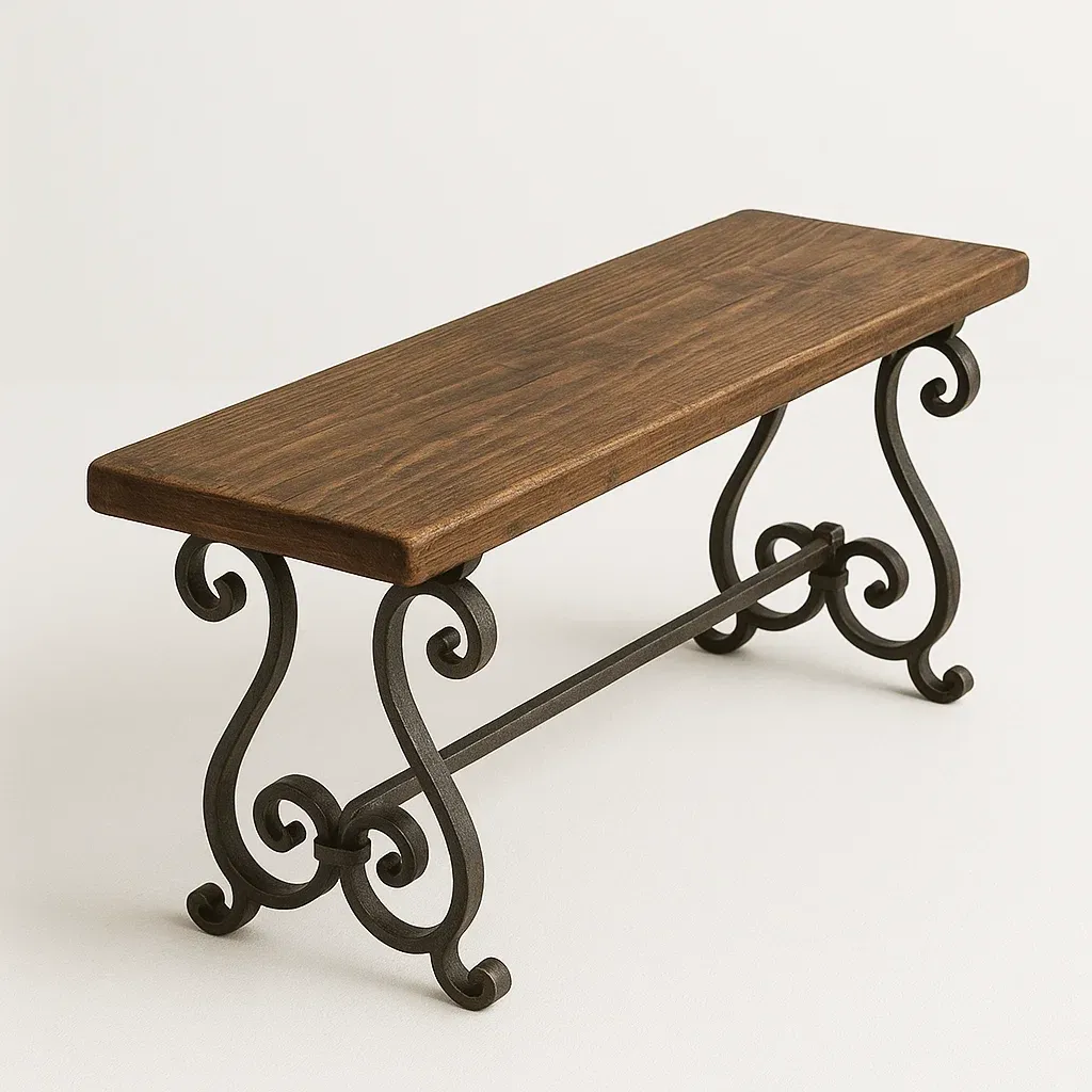 Penkki Puu ja Rauta 100cm x 30cm x 45cm