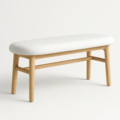 Penkki Luonnonväri/Valkoinen 120x35x45 cm