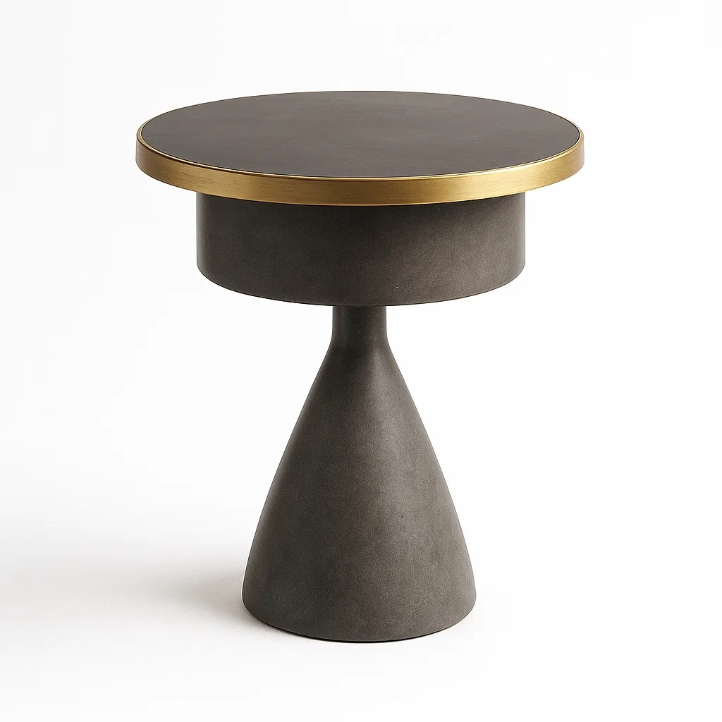 Sivupöytä Pyöreä Betoni/Metalli halkaisija40 cm