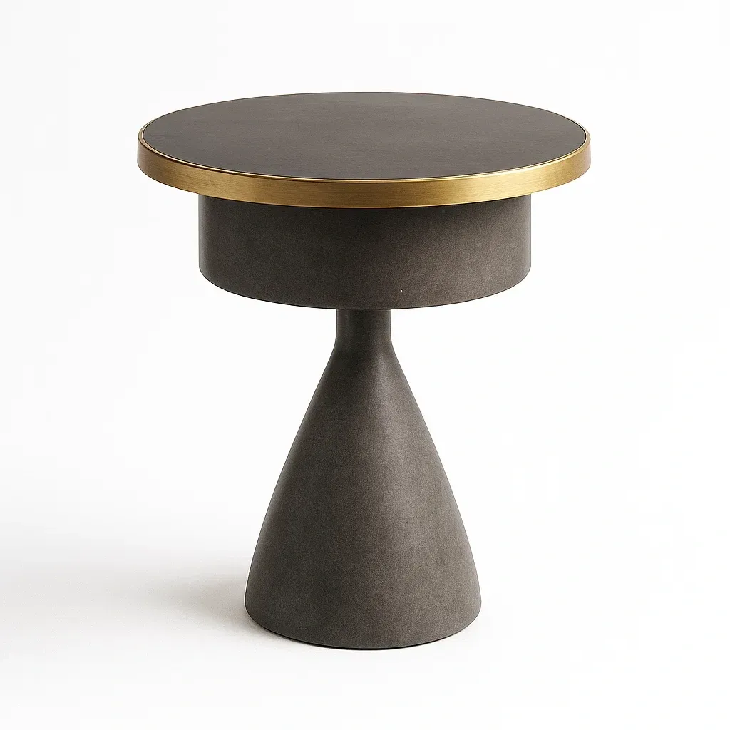 Sivupöytä Pyöreä Betoni/Metalli halkaisija40 cm