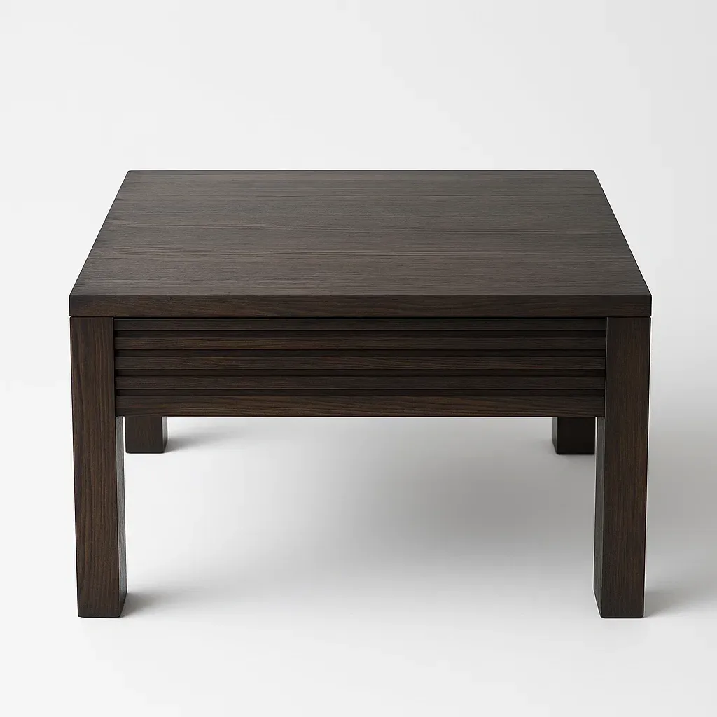 Sohvapöytä Nelikulmainen Pähkinäpuu 90x90x45 cm