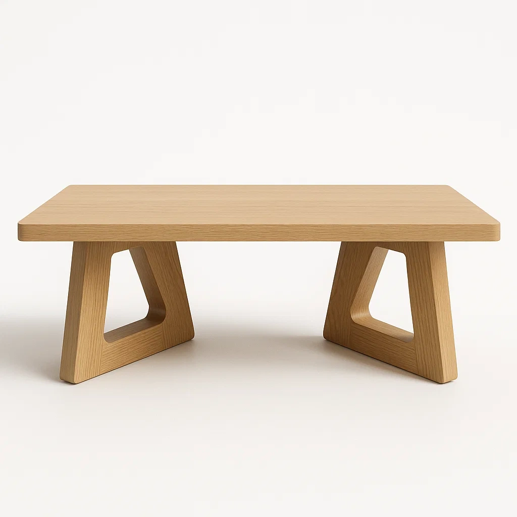 Sohvapöytä Puinen Suorakulmainen 120x60x45 cm Vaalea Tammi