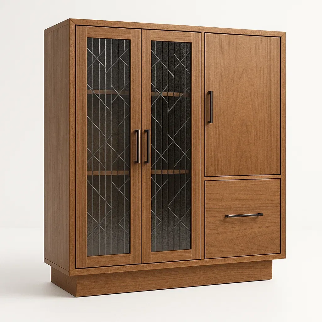 Vitriinikaappi Puuviilu 180x120x40 cm