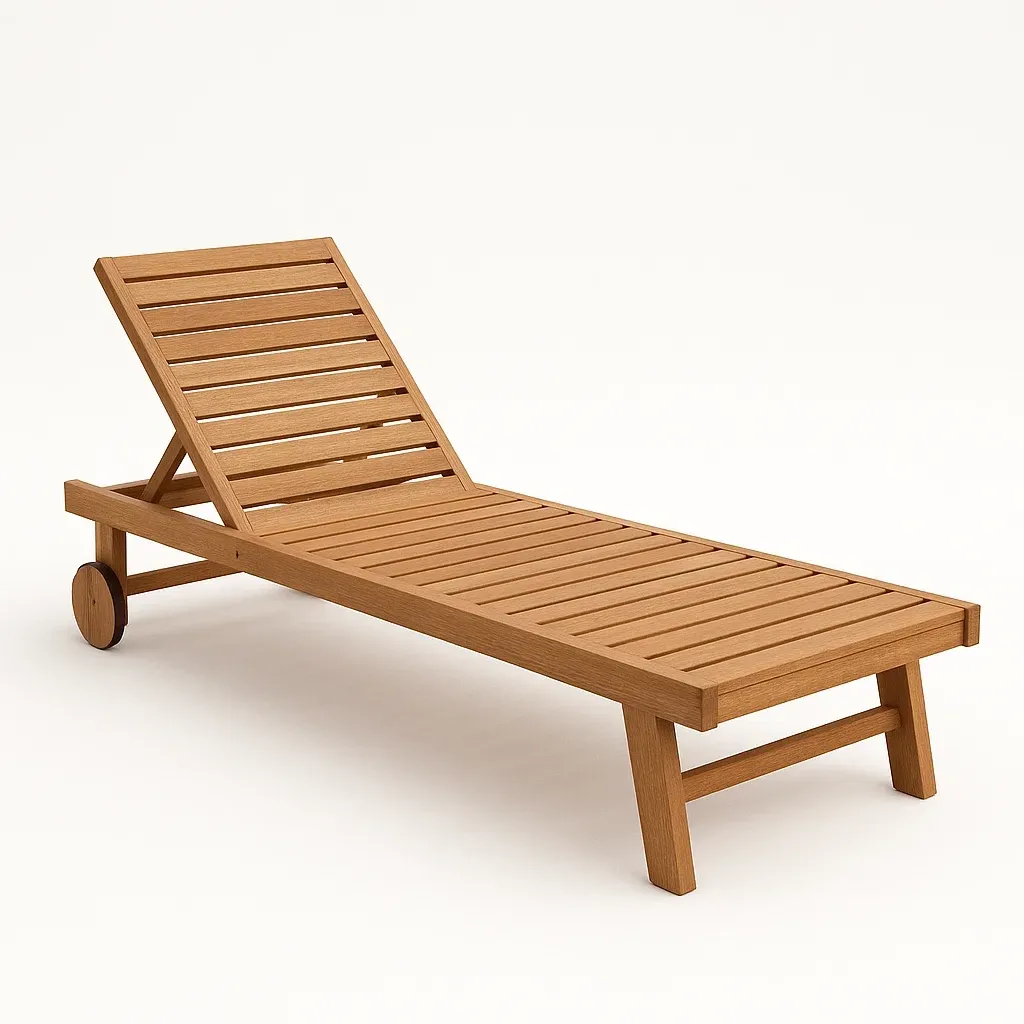 Aurinkotuolit ja lepotuolit Puinen Säädettävällä Selkänojalla 200x70x35 cm