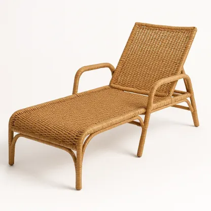 Aurinkotuolit ja lepotuolit Polyrottinki Ruskea 195 cm