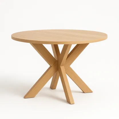 Puutarhapöytä Pyöreä Tammi Puu 110 cm