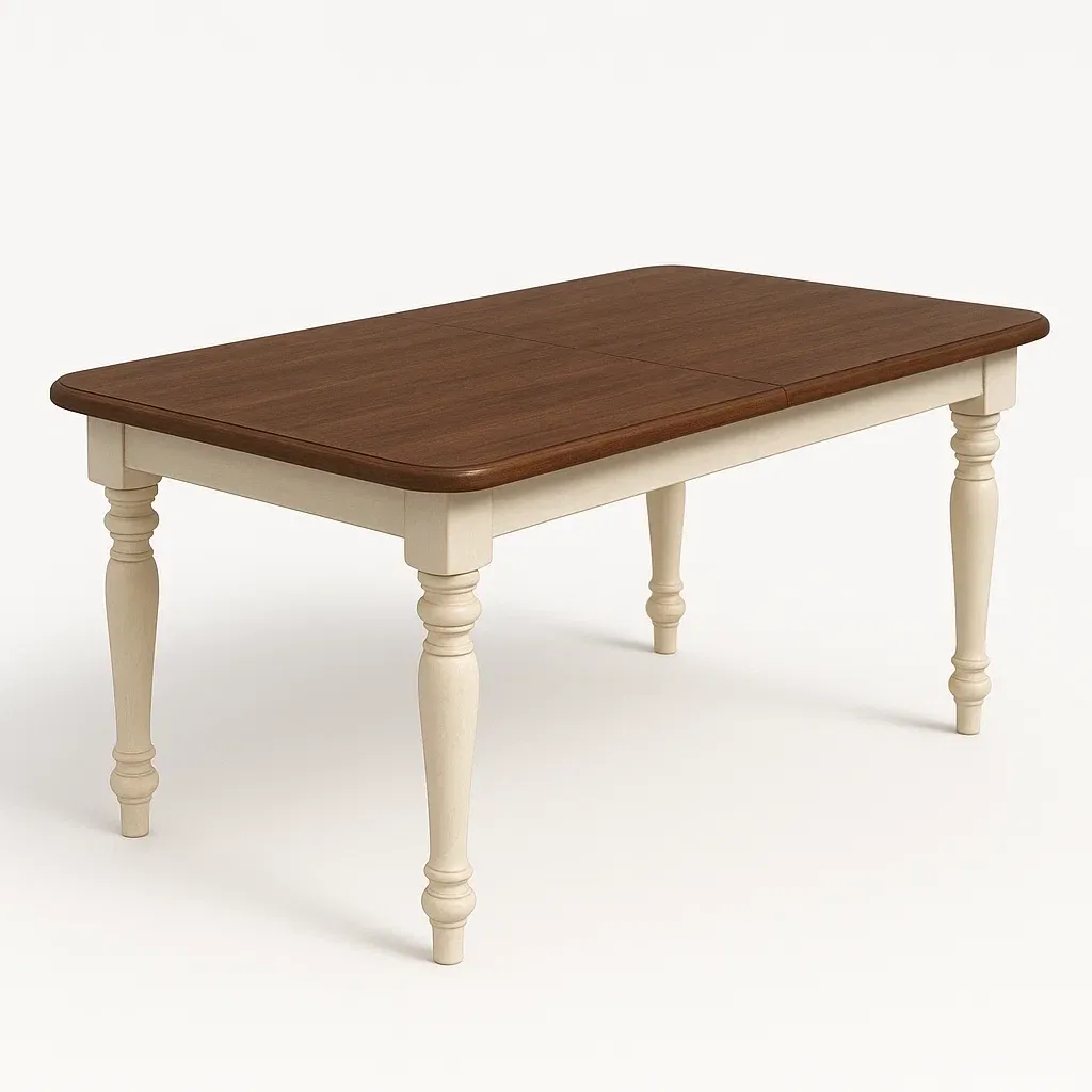 Ruokapöytä Jatkettava Suorakaiteen Muotoinen Puu 180x90x75 cm Ruskea/Beige