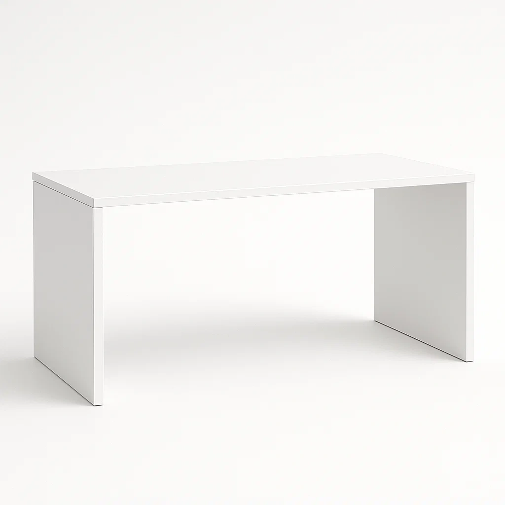 Toimistopöytä Valkoinen Puupöytä MDF 120x60x75 cm