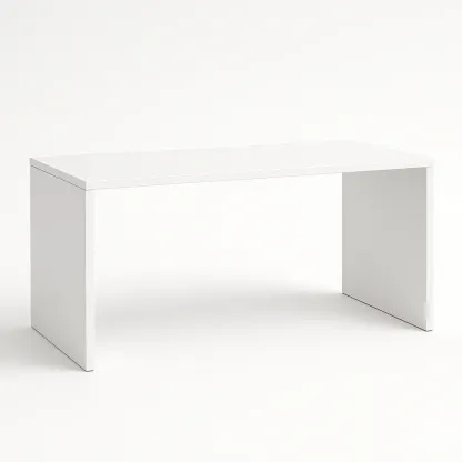 Toimistopöytä Valkoinen Puupöytä MDF 120x60x75 cm