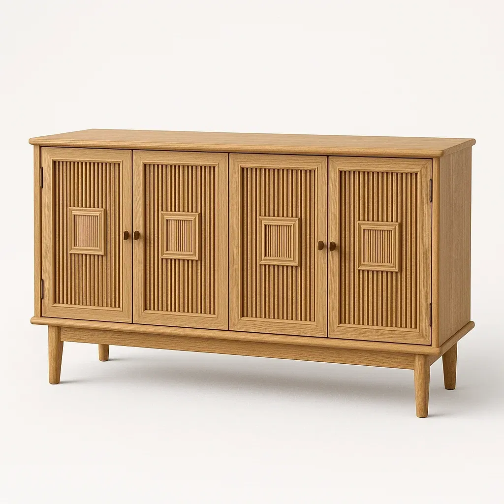 Senkki Tammituoli Polyuretaanimaalilla Neljä Ovea 150x40x80 cm