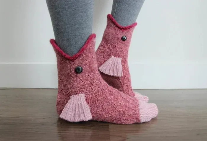 3D Knit Animal Socks
