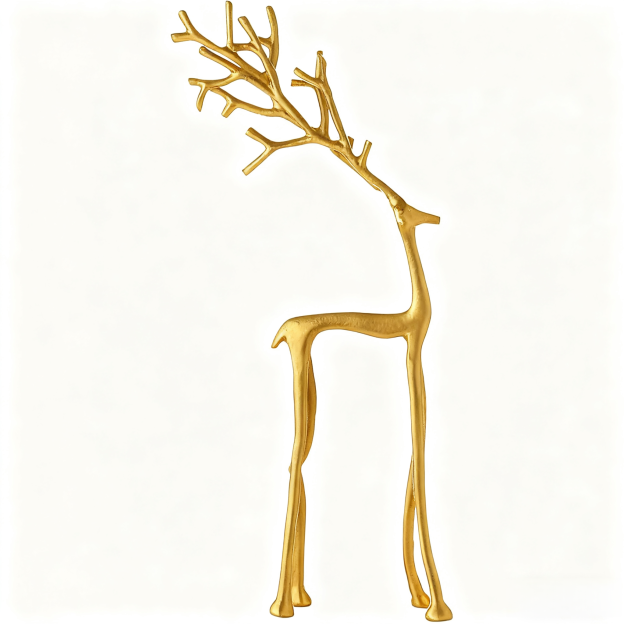 Black Reindeer Statues-Christmas Decorations
