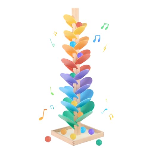 Wooden Marble Run Music Tree