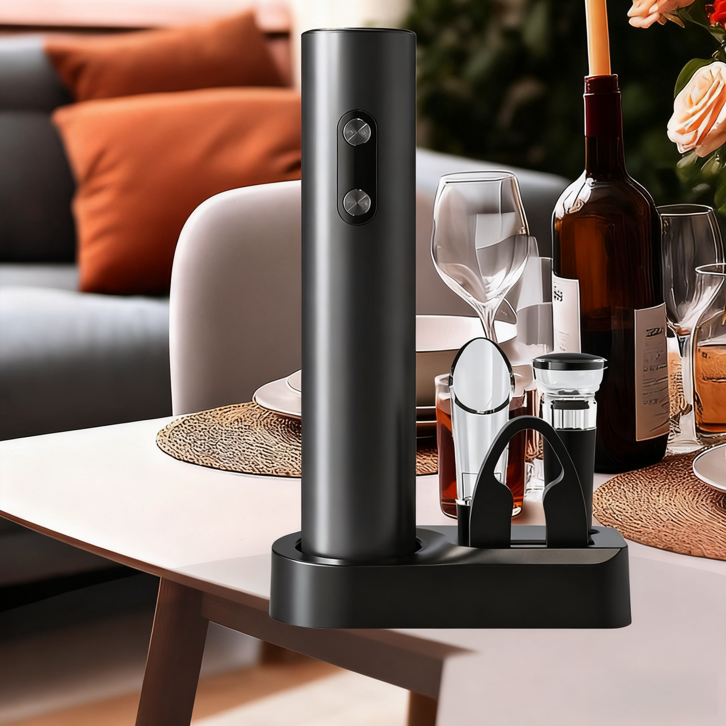 Electric wine bottle opener