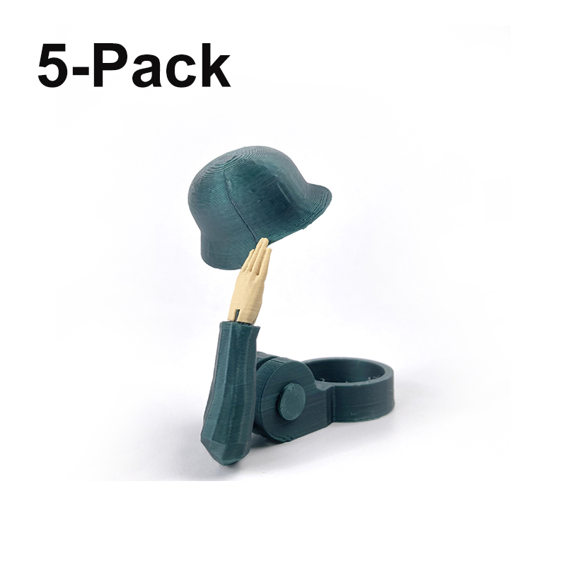 Beer Bottle Saluting Soldier Cap