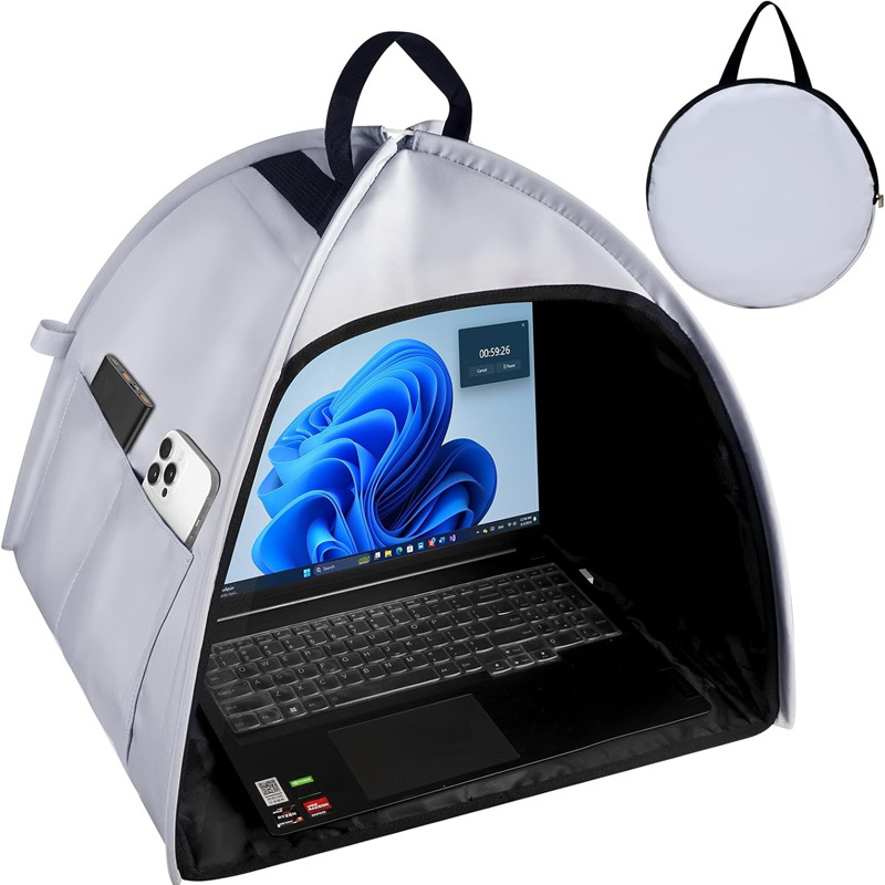 Portable computer sunshade bag