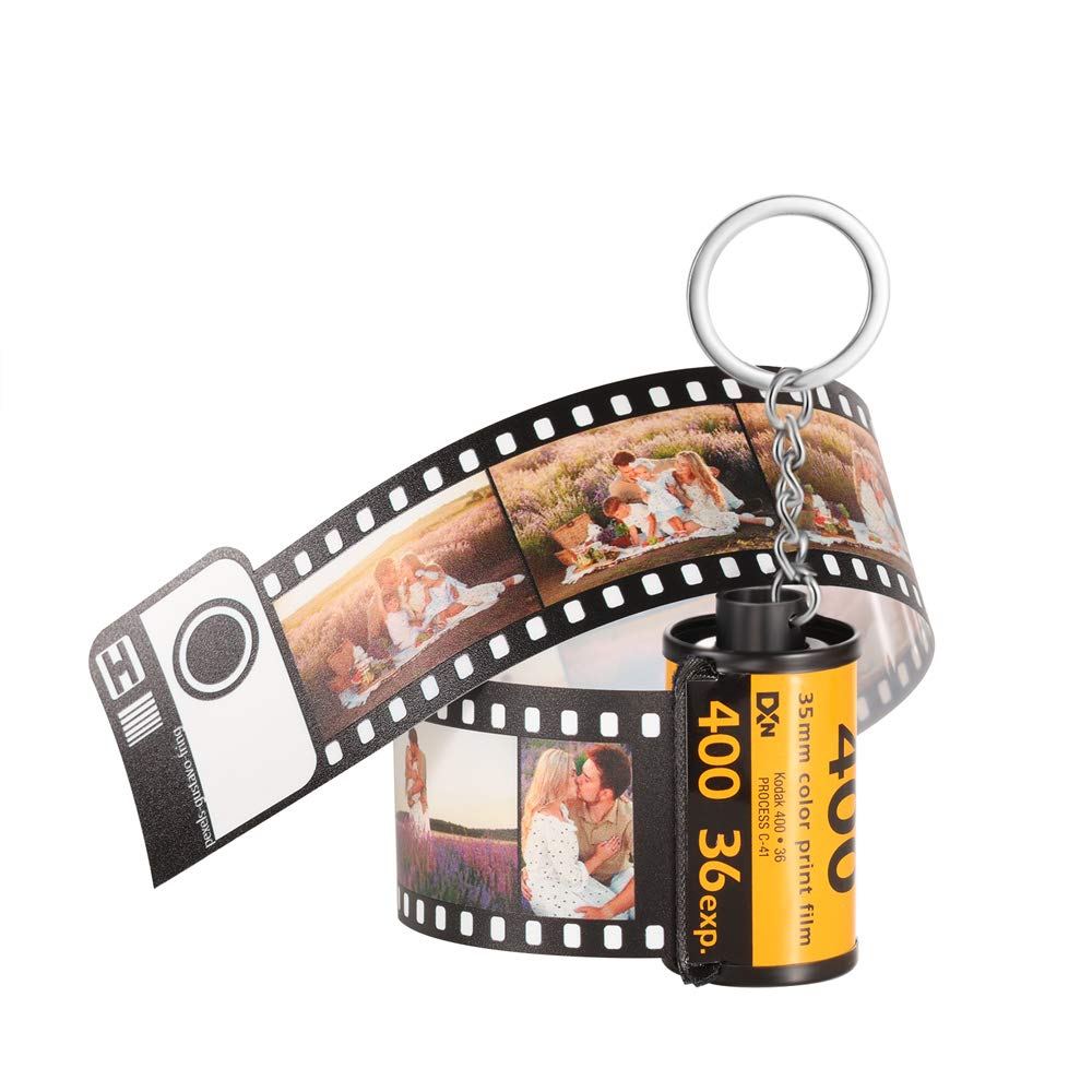 Personalized Photos Film Roll Keychain