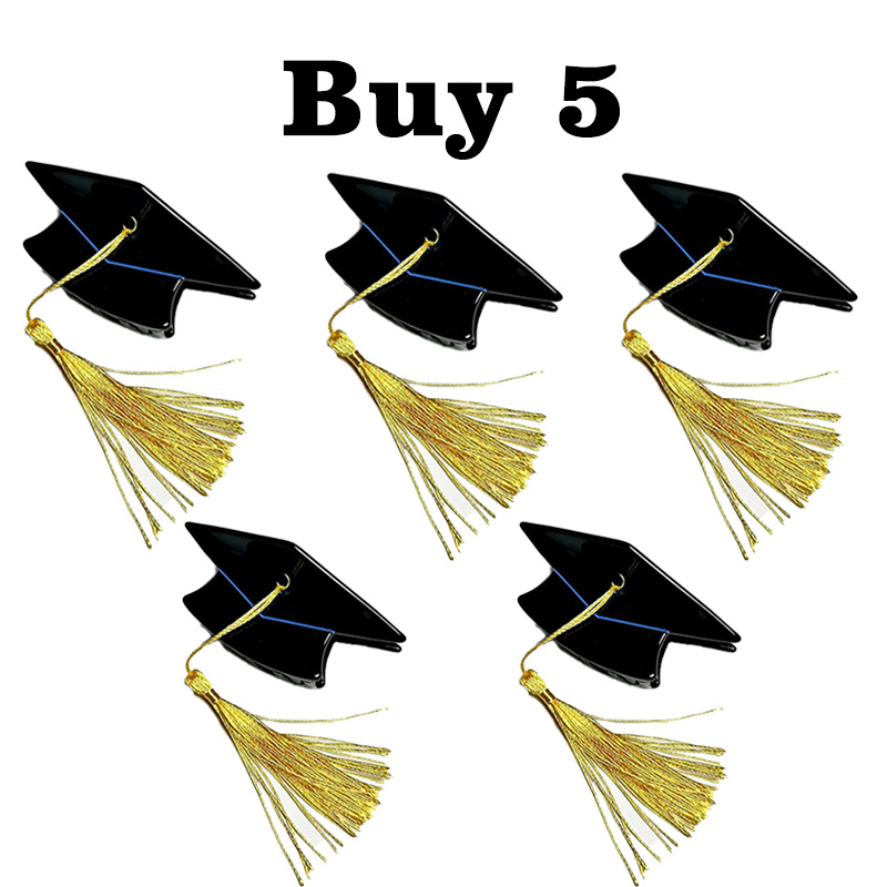 Mini graduation cap hair clip