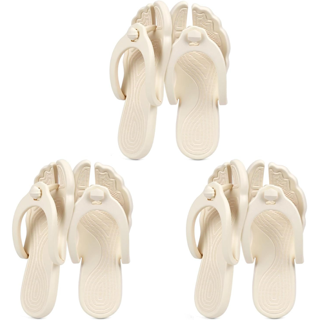 Foldable travel slippers, lightweight bathroom slippers