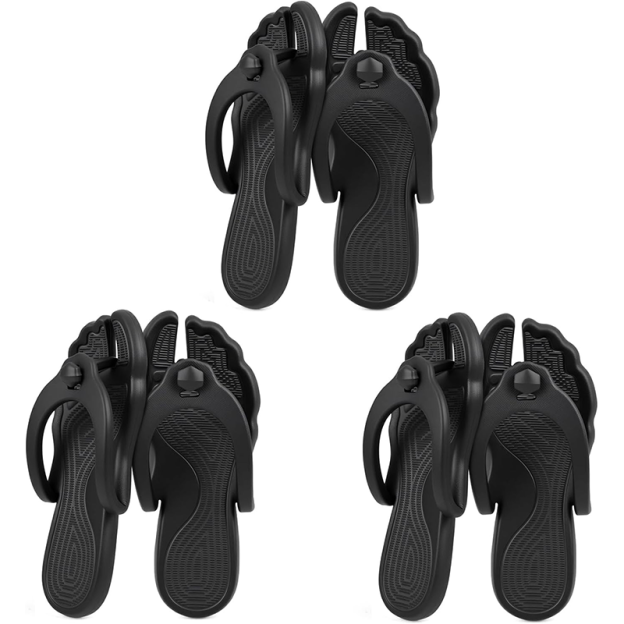 Foldable travel slippers, lightweight bathroom slippers