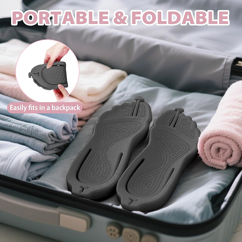 Foldable travel slippers, lightweight bathroom slippers