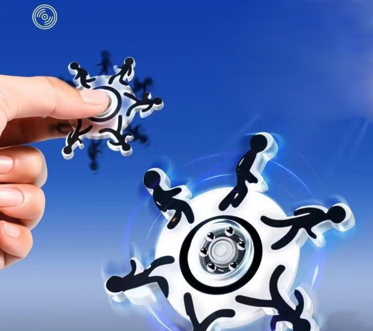 Running Stickman Fidget Spinner