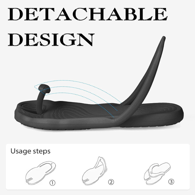 Foldable travel slippers, lightweight bathroom slippers