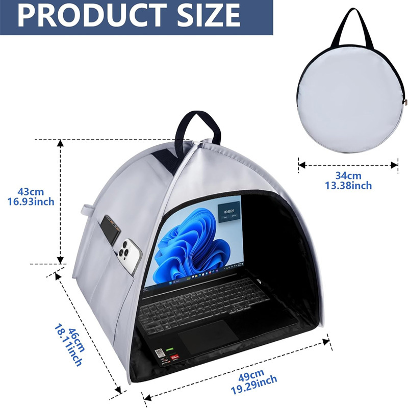 Portable computer sunshade bag