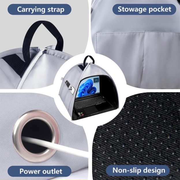 Portable computer sunshade bag