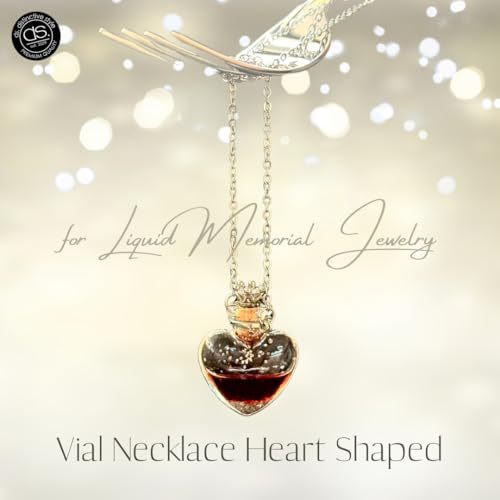 Clear Heart Perfume Bottle Necklaces