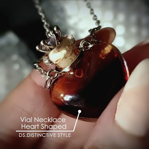 Clear Heart Perfume Bottle Necklaces