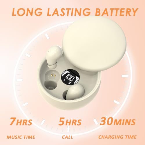 Invisible noise nancelling wireless bluetooth headphones