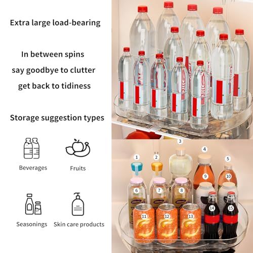Turntable Organizer for Refrigerator