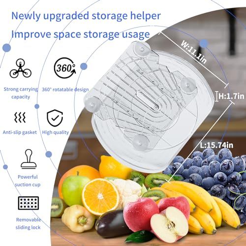 Turntable Organizer for Refrigerator