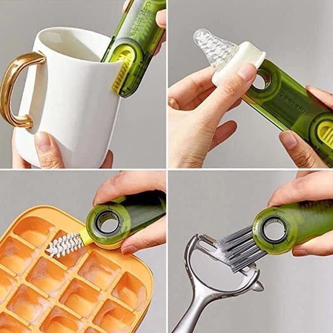 Multipurpose 3 in 1 Bottle Gap Cleaner Brush