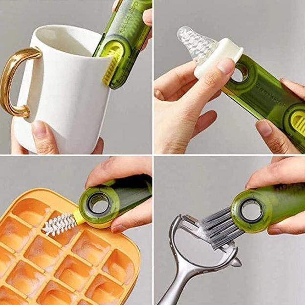 Multipurpose 3 in 1 Bottle Gap Cleaner Brush