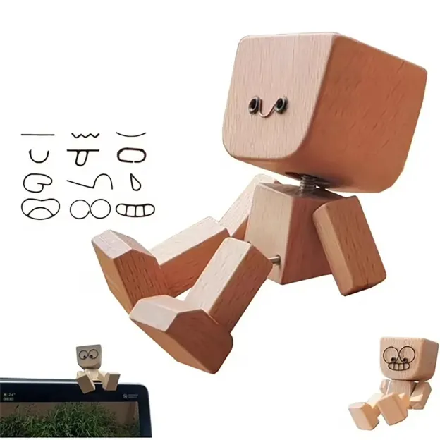 Shaking Feet Wooden Doll