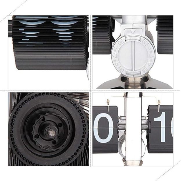 Automatic page turning mechanical clock