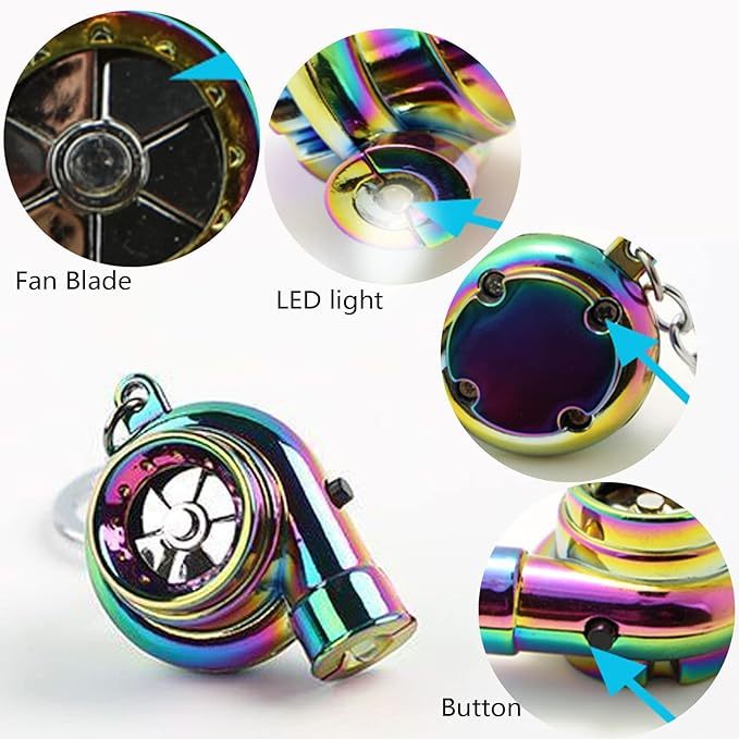 Electronic Turbo Keychain with Sounds + LED