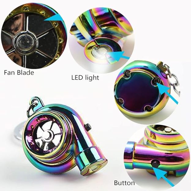 Electronic Turbo Keychain with Sounds + LED