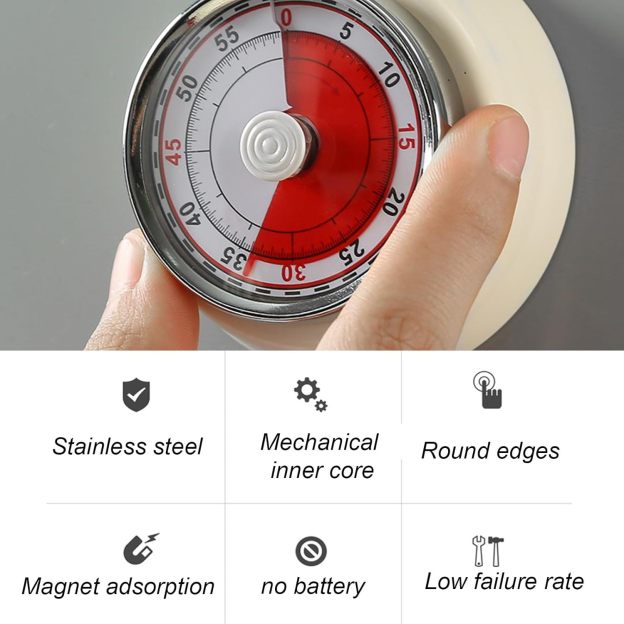 Magnetic kitchen timer