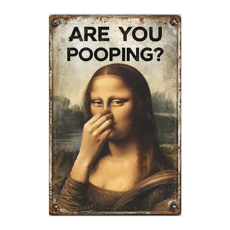 Fun, Retro Bathroom Wall Decor