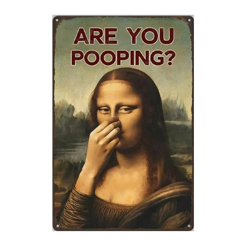 Fun, Retro Bathroom Wall Decor