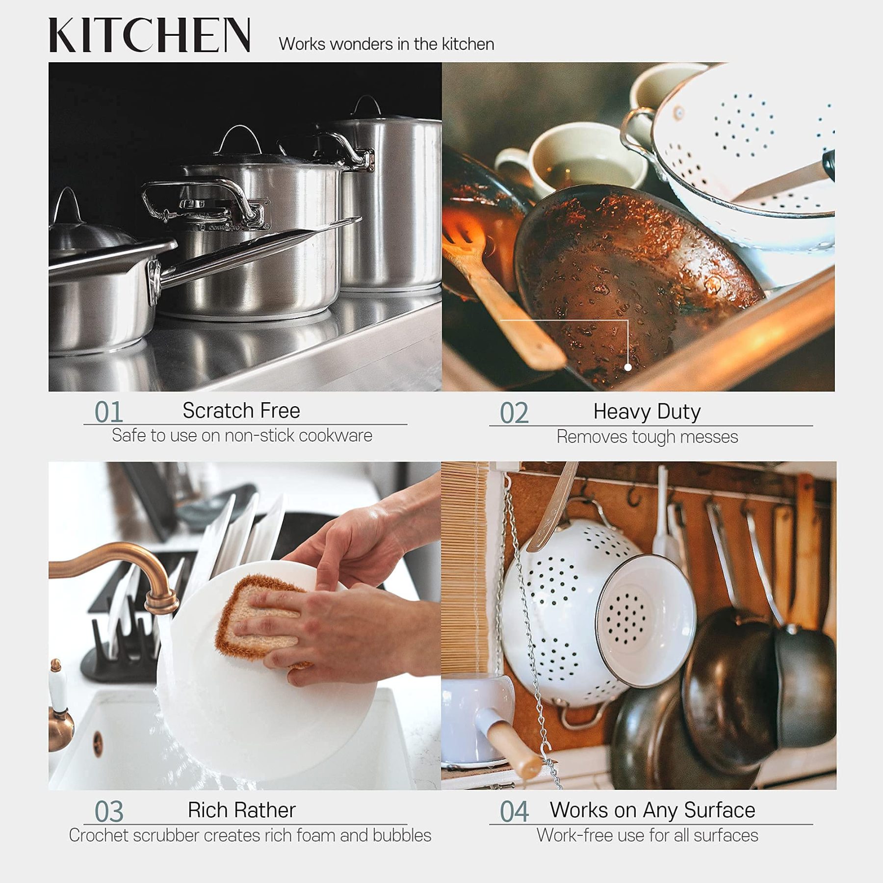 5PCs Cute toast-shaped dishwashing sponge