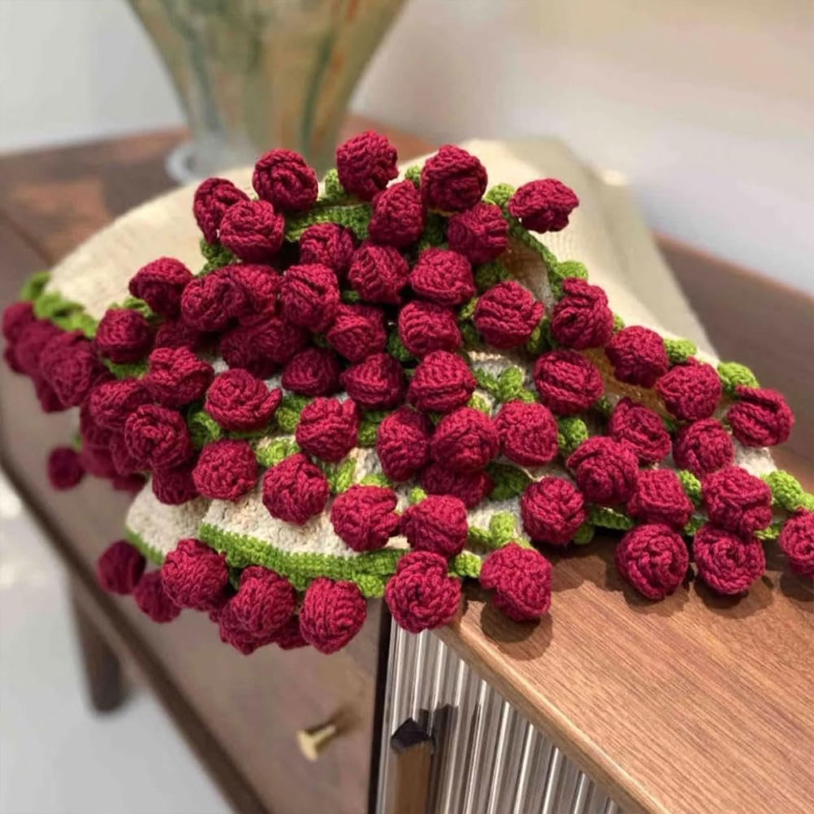 Handmade DIY flower bouquet blanket