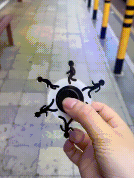 Running Stickman Fidget Spinner